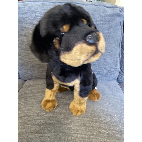16.5” Realistic Rottweiler Puppy plush Stuffed Animal E&J Classic LTD - Picture 2 of 8
